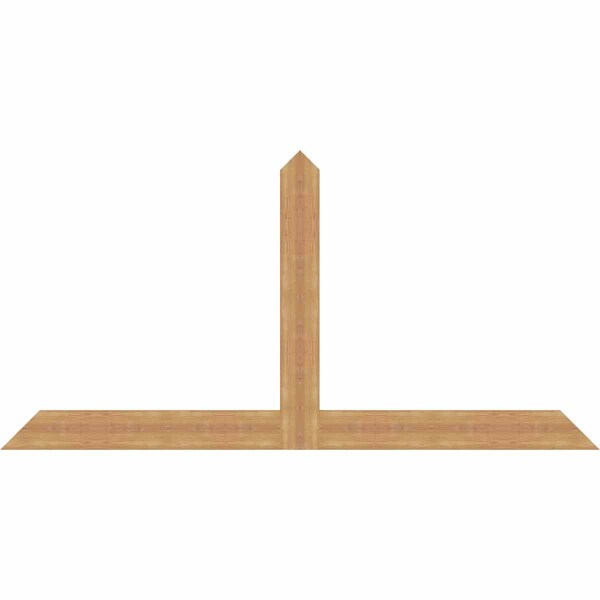 Ekena Millwork Portland Timber Gable Bracket, Western Red Cedar, 84"W x 42"H x 1 1/2"D x 5 1/2"F, 12/12 Pitch GBW084X42X0206POR00SWR - main